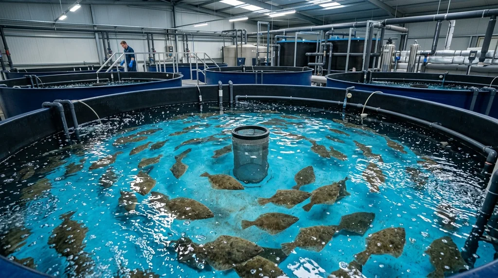 Olive Flounder (Paralichthys olivaceus) prepared for export