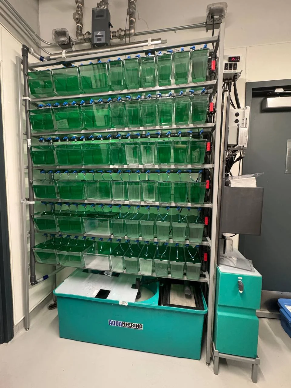 Experimental tank rack at the applied-research lab